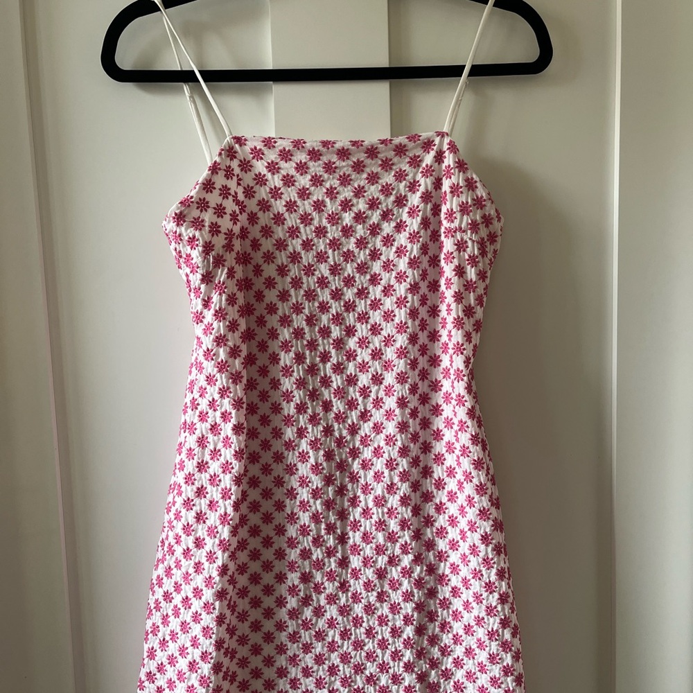 Trixxi White and Pink Floral Dress